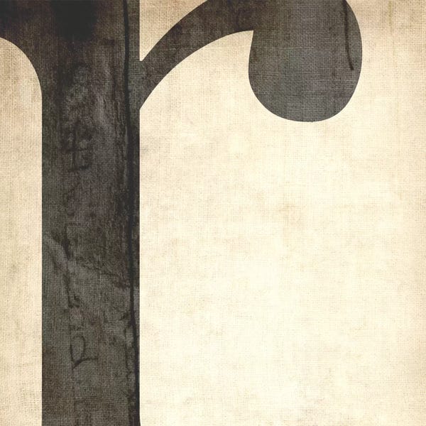 The Letter R: R-Bleached Linen by 5by5collective
