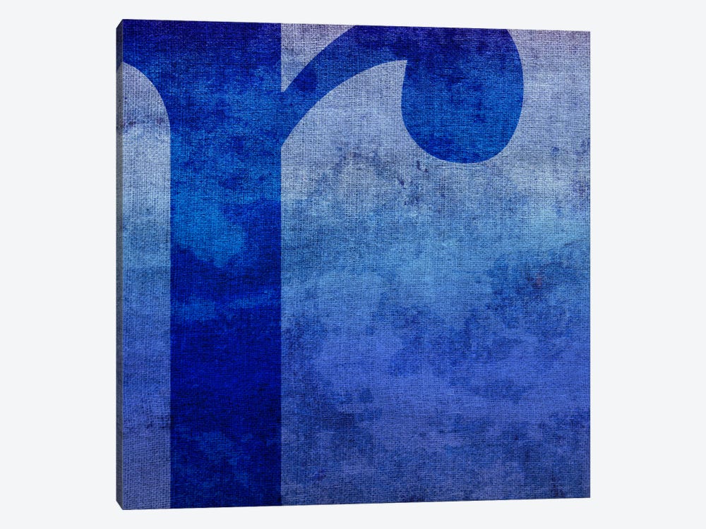 R-Blue To Purple Stain by 5by5collective 1-piece Canvas Print