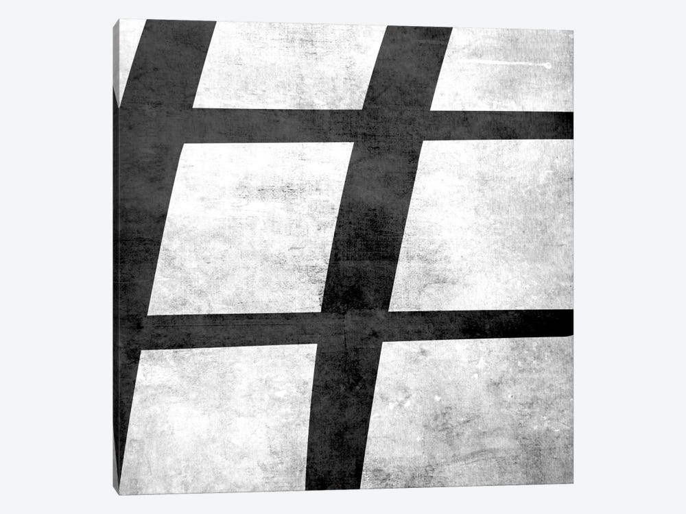 Sharp-B&W Scuff by 5by5collective 1-piece Canvas Art Print