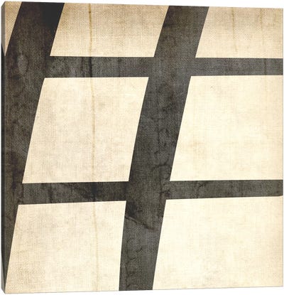 Sharp-Bleached Linen Canvas Art Print - Alphabet Art