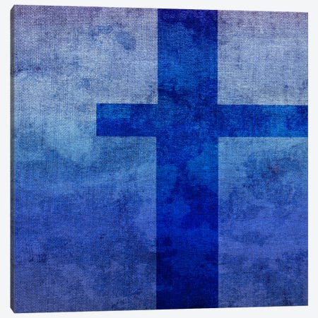 T-Blue To Purple Stain Canvas Print #TOA397} by 5by5collective Art Print