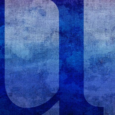 U-Blue To Purple Stain by 5by5collective canvas print