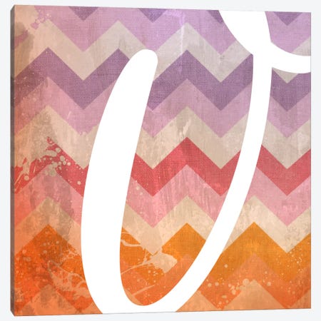 V-Blah Stained Canvas Print #TOA407} by 5by5collective Art Print