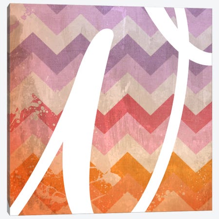 W-Blah Stained Canvas Print #TOA413} by 5by5collective Canvas Art Print
