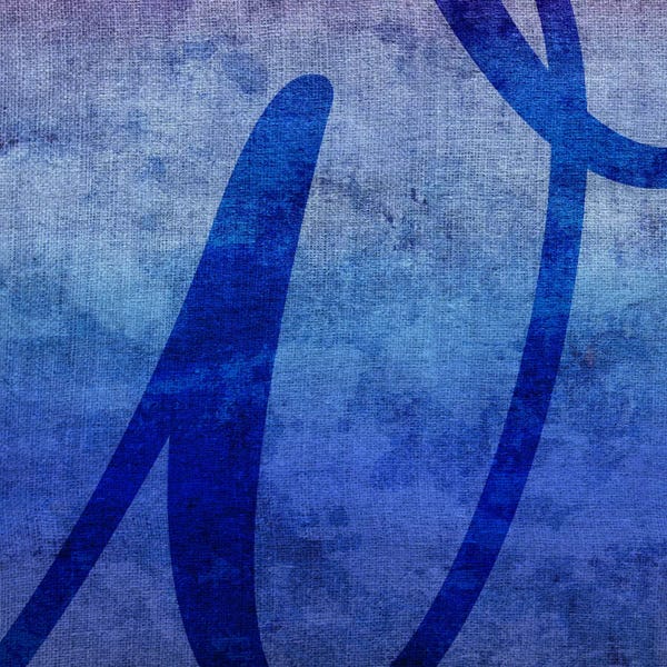 The Letter W: W-Blue To Purple Stain by 5by5collective