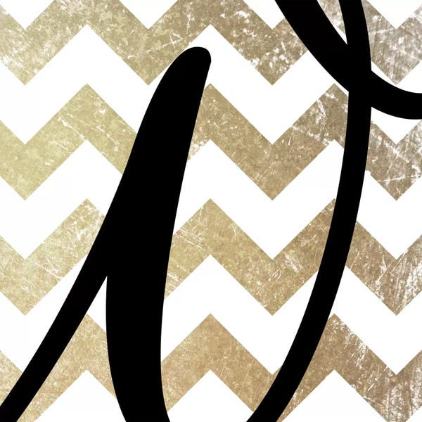 Chevron: W-Bold Gold Chevron by 5by5collective