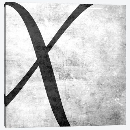 X-B&W Scuff Canvas Print #TOA418} by 5by5collective Art Print