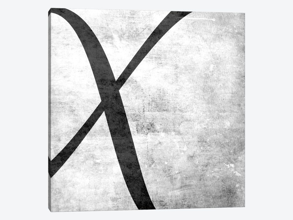X-B&W Scuff by 5by5collective 1-piece Canvas Print