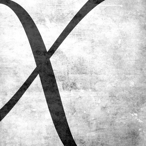 The Letter X: X-B&W Scuff by 5by5collective