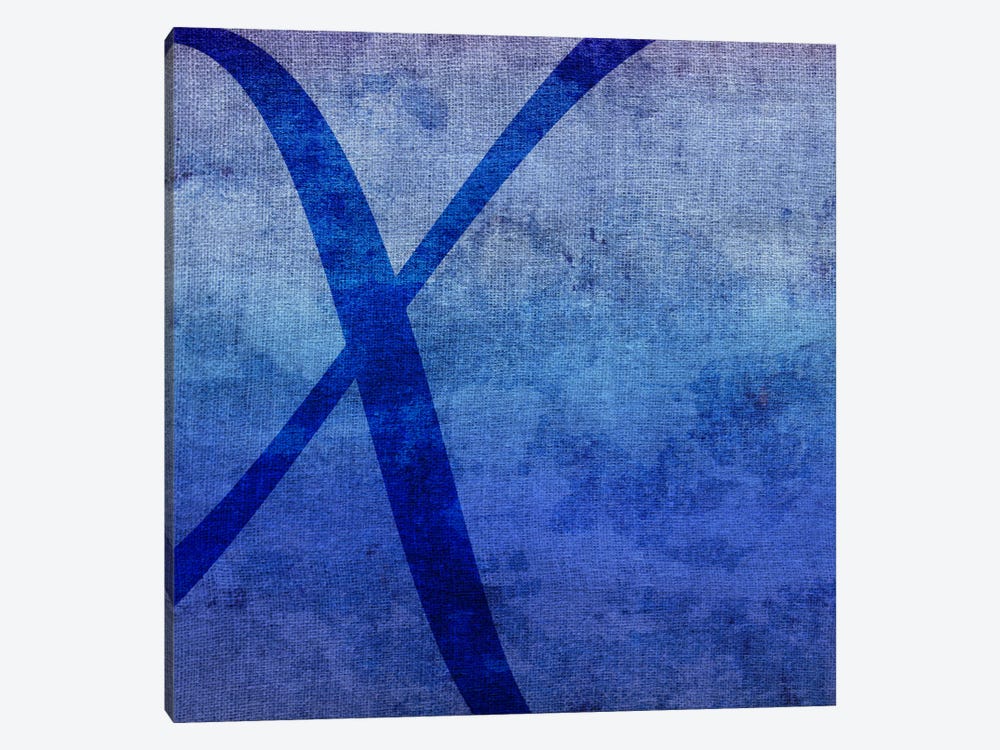 X-Blue To Purple Stain by 5by5collective 1-piece Canvas Print