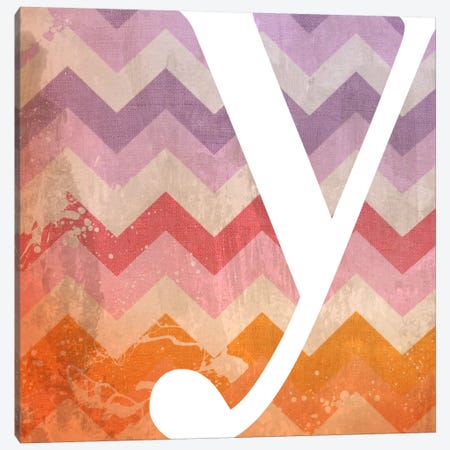 Y-Blah Stained Canvas Print #TOA425} by 5by5collective Art Print