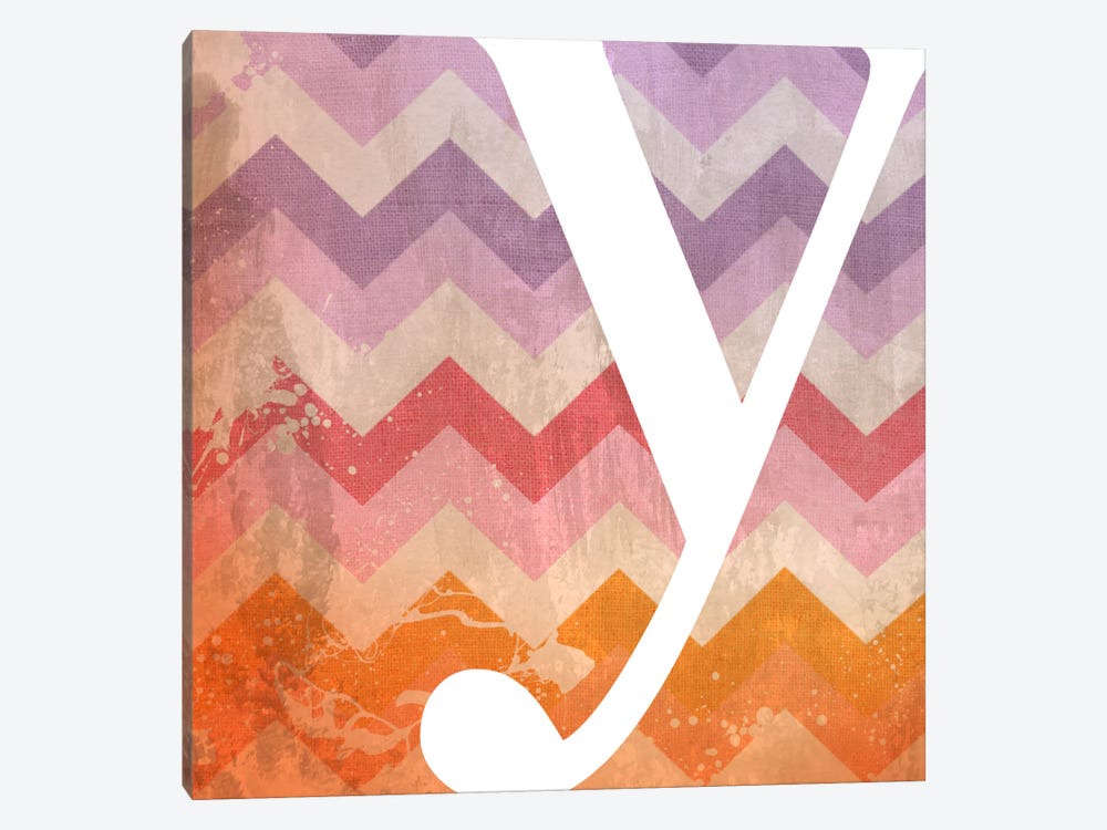 Y-Blah Stained by 5by5collective 1-piece Canvas Art Print