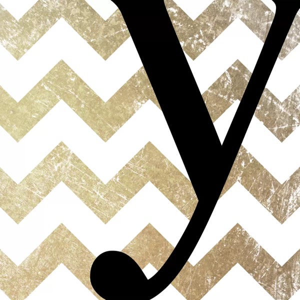 Chevron: Y-Bold Gold Chevron by 5by5collective