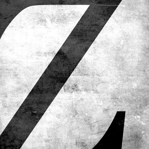 Alphabet: Z-B&W Scuff by 5by5collective