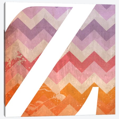 Z-Blah Stained Canvas Print #TOA431} by 5by5collective Art Print