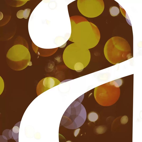 The Letter A: Pearl Lower Case "A" by 5by5collective