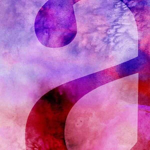 The Letter A: Purplish Lower Case "A" by 5by5collective