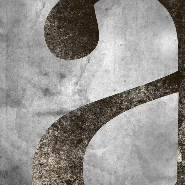 Alphabet: Silver Fade Lower Case "A" by 5by5collective