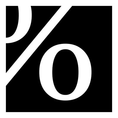 percent1 by 5by5collective metal wall art