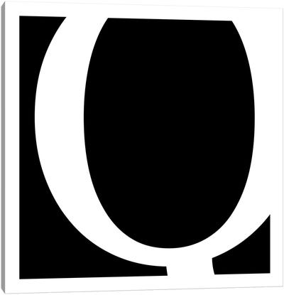 Q Canvas Art Print - Alphabet Art