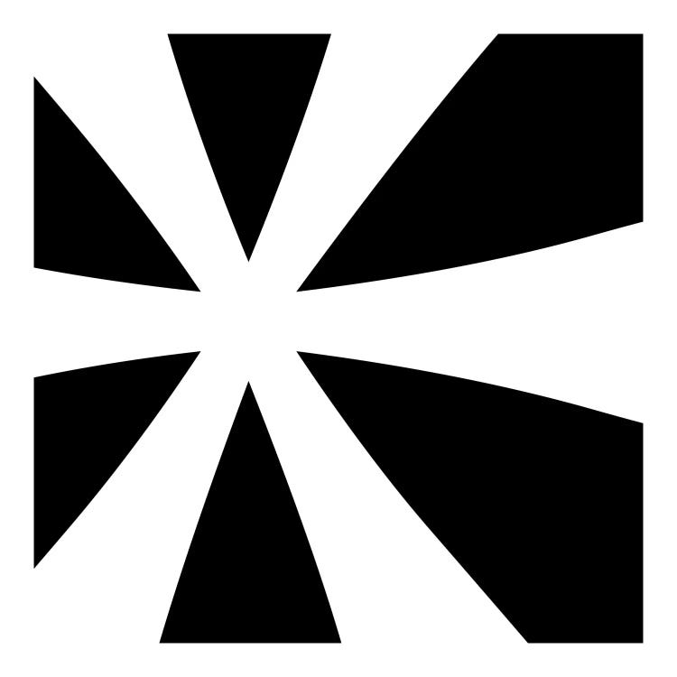 Asterisk in White with Black Background