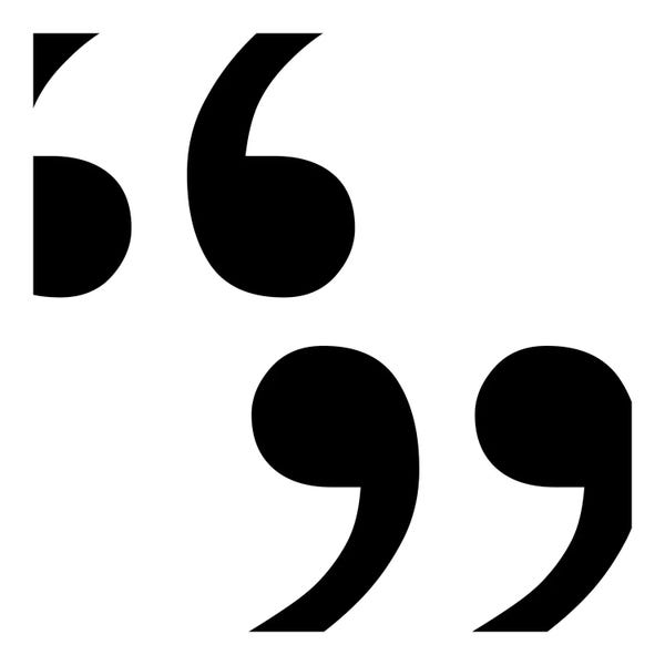 Punctuation: quotes2 by 5by5collective