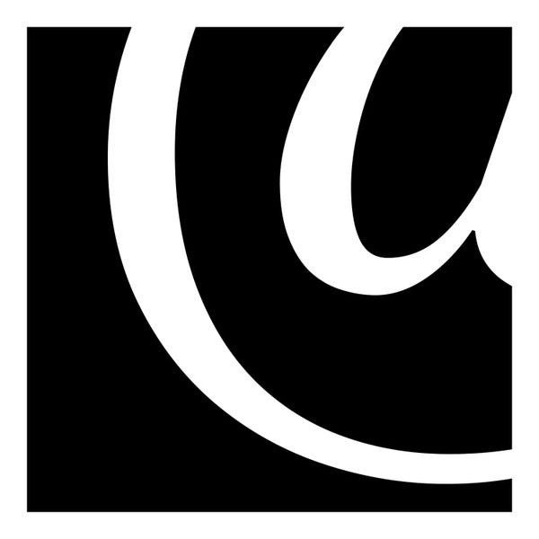 Punctuation: At-Sign in White with Black Background by 5by5collective