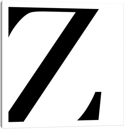 Z2 Canvas Art Print - Alphabet Art