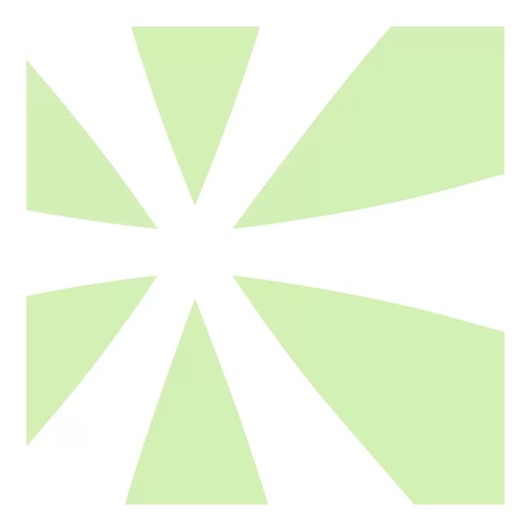 Asterisk in White with Lime Green Background