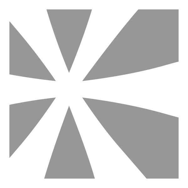 Kids Educational Art: Asterisk in White with Grey Background by 5by5collective