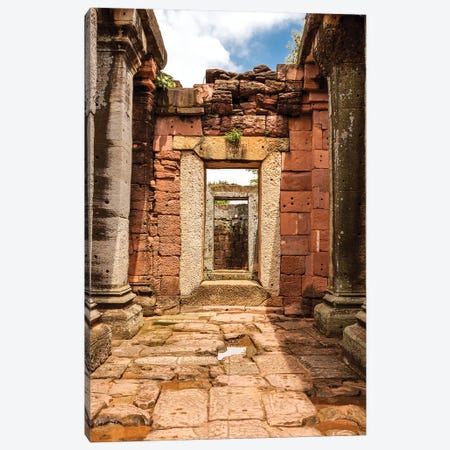 Thailand. Phimai Historical Park. Ruins of ancient Khmer temple complex. Canvas Print #TOH5} by Tom Haseltine Canvas Print