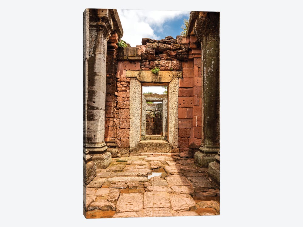 Thailand. Phimai Historical Park. Ruins of ancient Khmer temple complex. by Tom Haseltine 1-piece Canvas Art