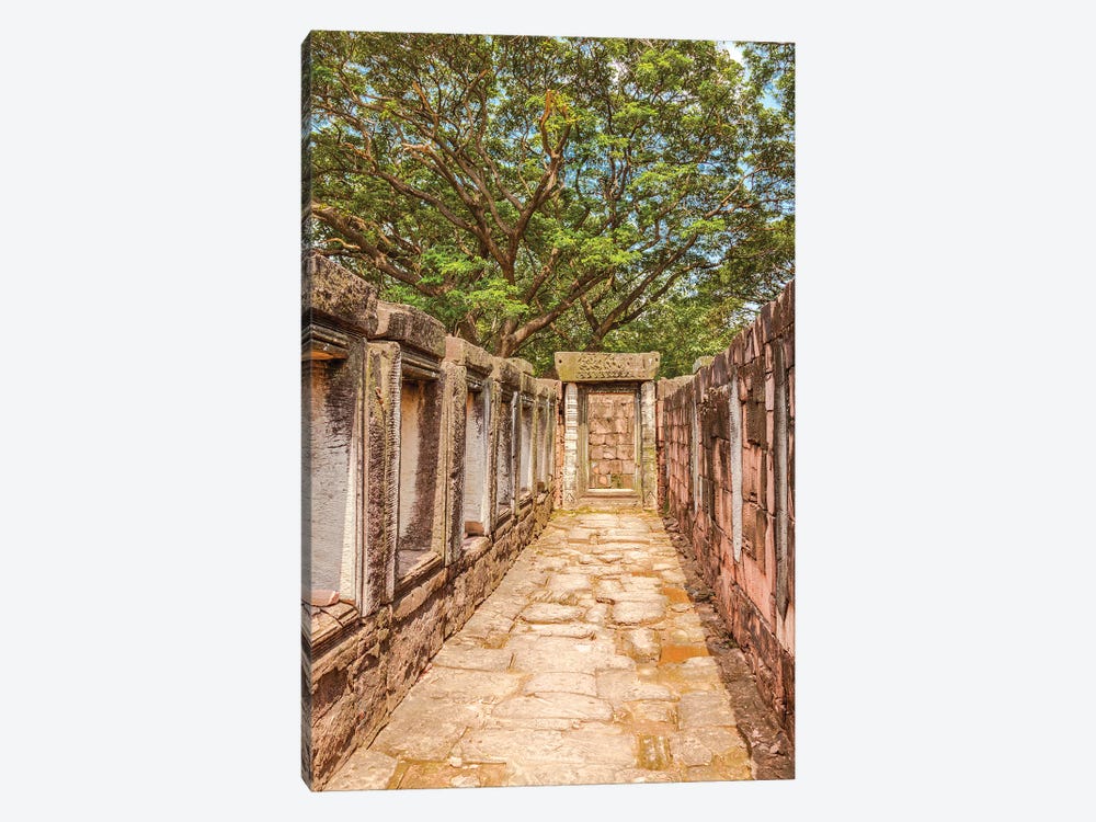 Thailand. Phimai Historical Park. Ruins of ancient Khmer temple complex. by Tom Haseltine 1-piece Canvas Print