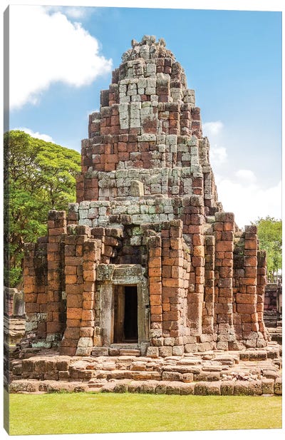 Thailand. Phimai Historical Park. Ruins of ancient Khmer temple complex. Canvas Art Print - Asian Culture