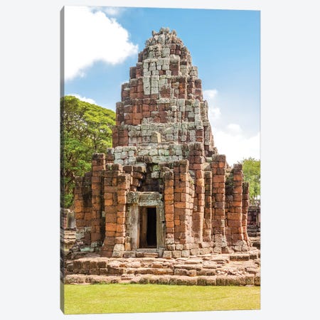 Thailand. Phimai Historical Park. Ruins of ancient Khmer temple complex. Canvas Print #TOH7} by Tom Haseltine Canvas Print