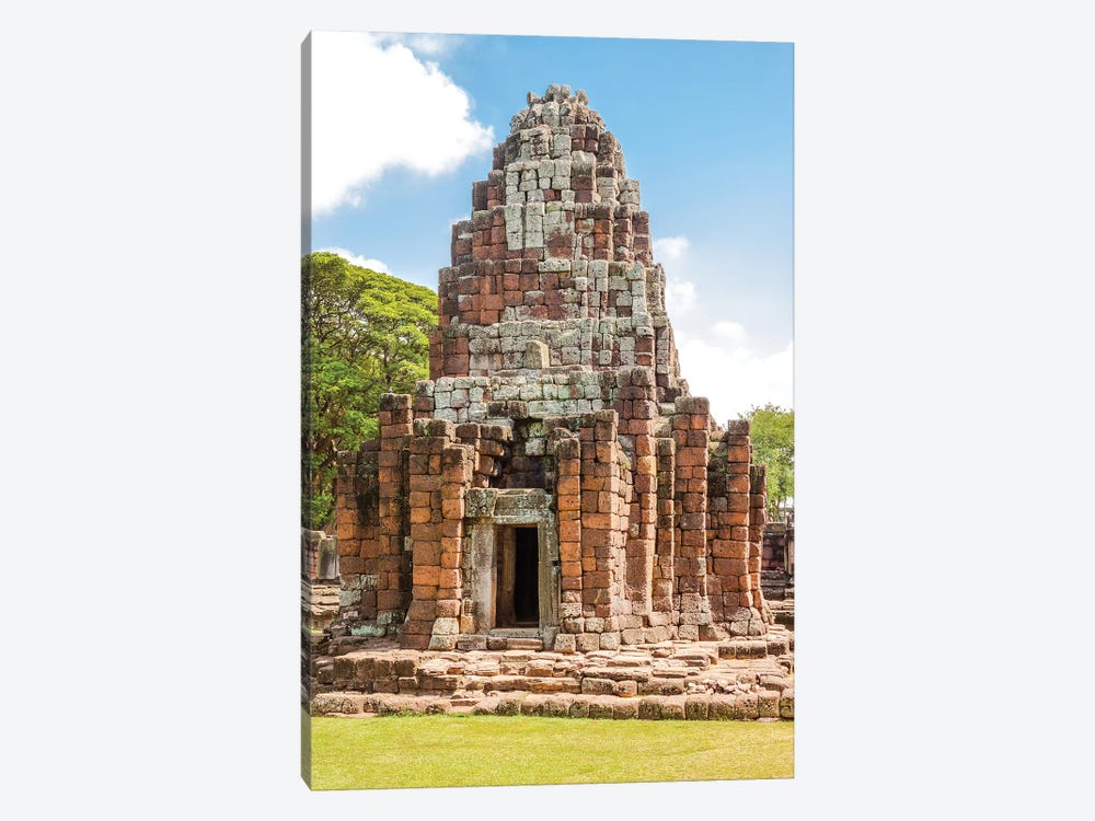 Thailand. Phimai Historical Park. Ruins of ancient Khmer temple complex. by Tom Haseltine 1-piece Canvas Wall Art