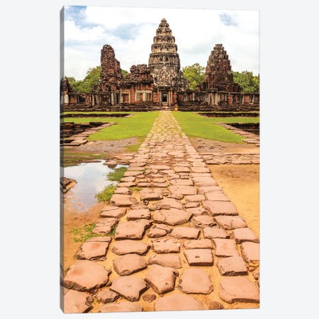 Thailand. Phimai Historical Park. Ruins of ancient Khmer temple complex. Central Sanctuary. Canvas Print #TOH9} by Tom Haseltine Canvas Wall Art
