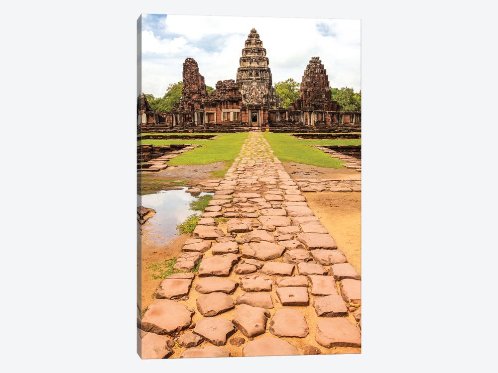 Thailand. Phimai Historical Park. Ruins of ancient Khmer temple complex. Central Sanctuary. by Tom Haseltine 1-piece Canvas Wall Art