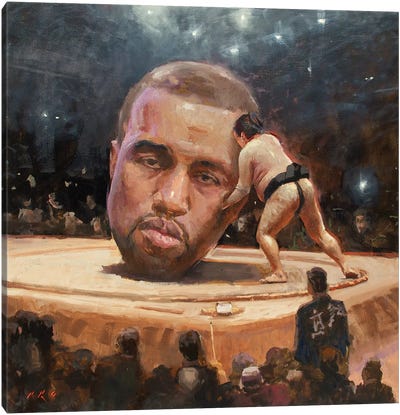 Kanye Sumo Canvas Art Print - Kanye West