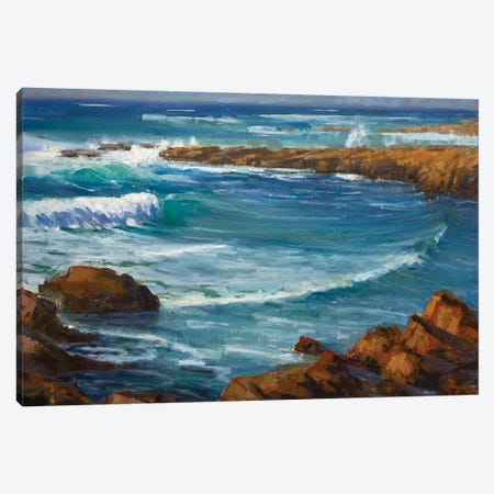 Windy Day At Carmel Canvas Print #TOP24} by Tony Pro Canvas Artwork