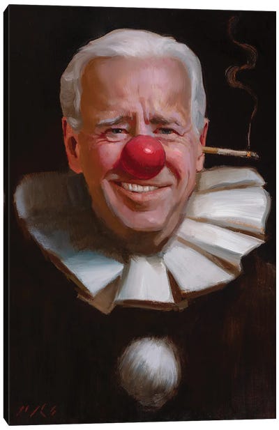 Joe Biden Canvas Art Print - Tony Pro