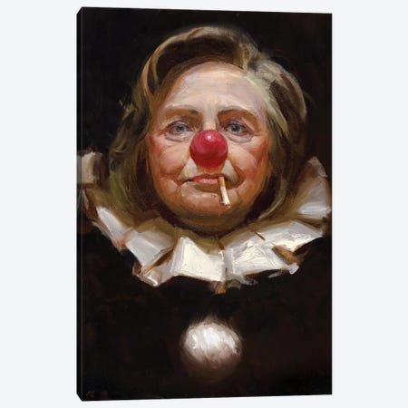 Hillary Clinton Canvas Print #TOP9} by Tony Pro Canvas Art Print