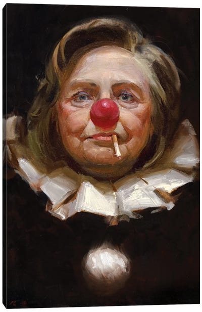 Hillary Clinton Canvas Art Print - Tony Pro