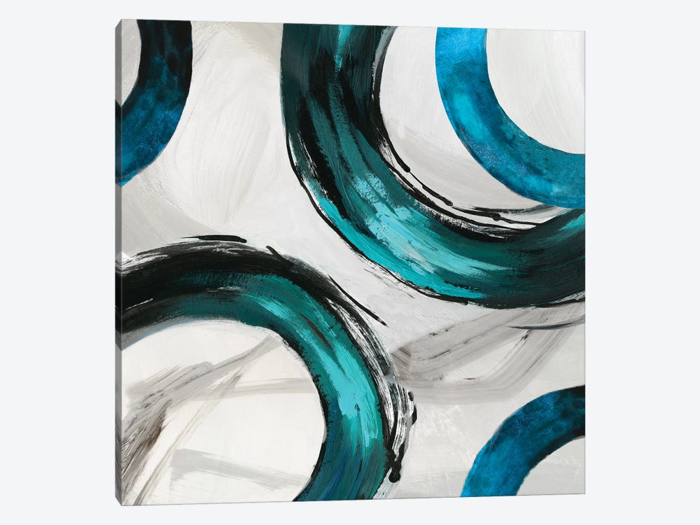 Teal Ring II by Tom Reeves 1-piece Canvas Wall Art