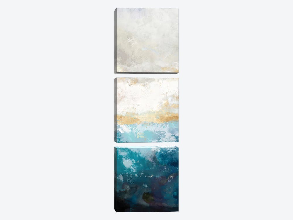 Water Gold I by Tom Reeves 3-piece Canvas Print