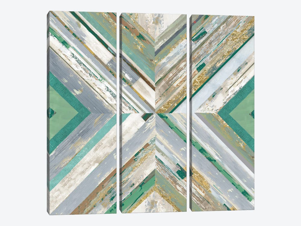 Crossbeat by Tom Reeves 3-piece Canvas Print