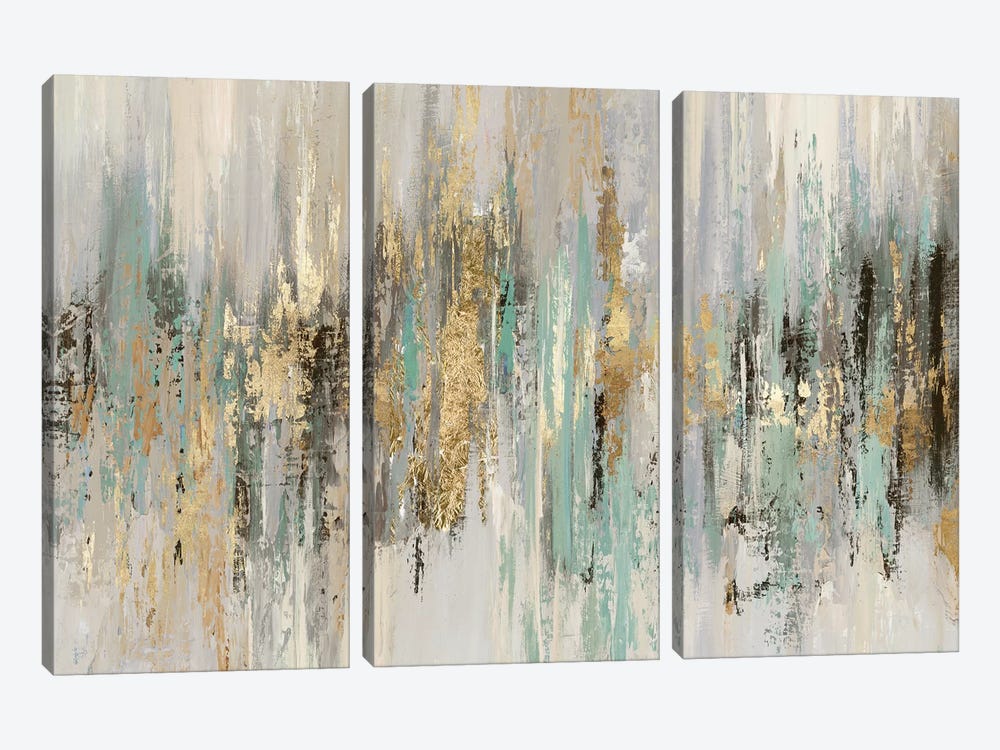 Dripping Gold I by Tom Reeves 3-piece Canvas Print