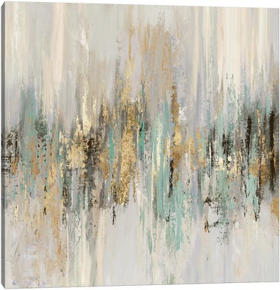 Dripping Gold II Canvas Art Print - Holiday Décor