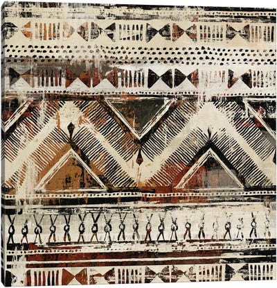 African Patterning II  Canvas Art Print - African Heritage Art