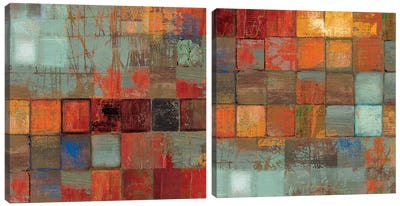 Etcetera Diptych Canvas Art Print - Tom Reeves